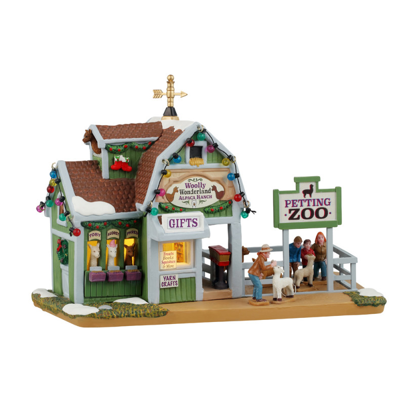 Scène de Noël : Ranch d'alpaga Woolly Wonderland -