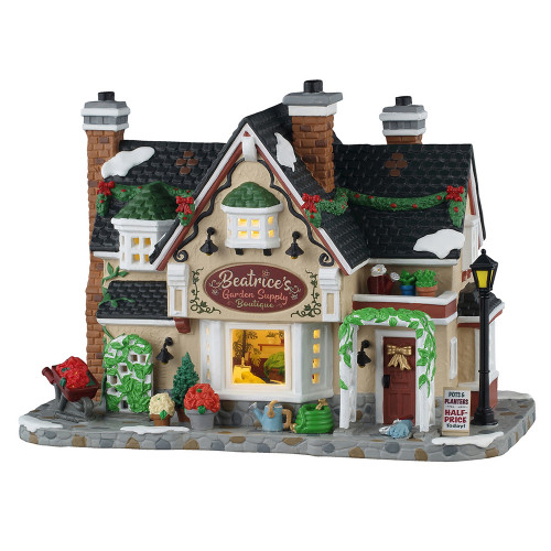 Scène animée, Caddington village, boutique jardin