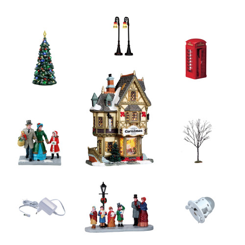 Coffret scène animée, Caddington village, magasin