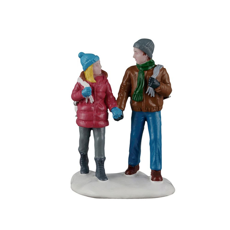 Figurine de Noël : rendez-vous sur la glace - H. 7