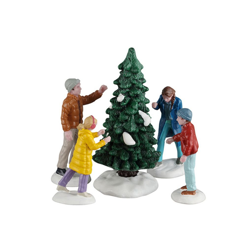 Lot de 5 figurines de Noël : notre sapin parfait -