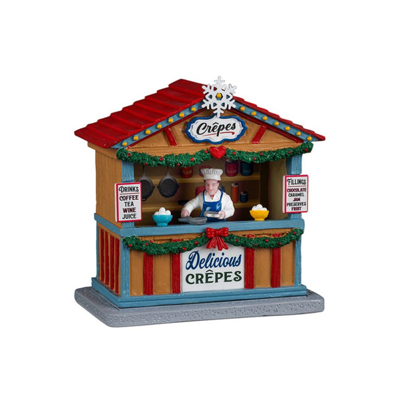 Stand de marché de Noël 'Crêpes' - H. 11cm