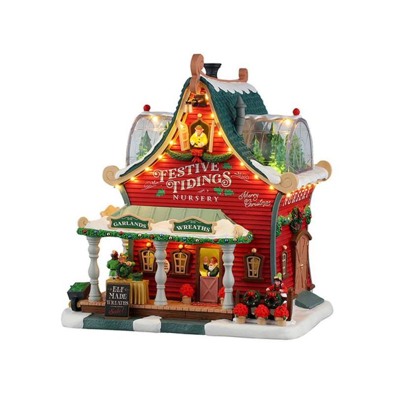 Scène lumineuse de Noël 'Pépinière de vux festifs