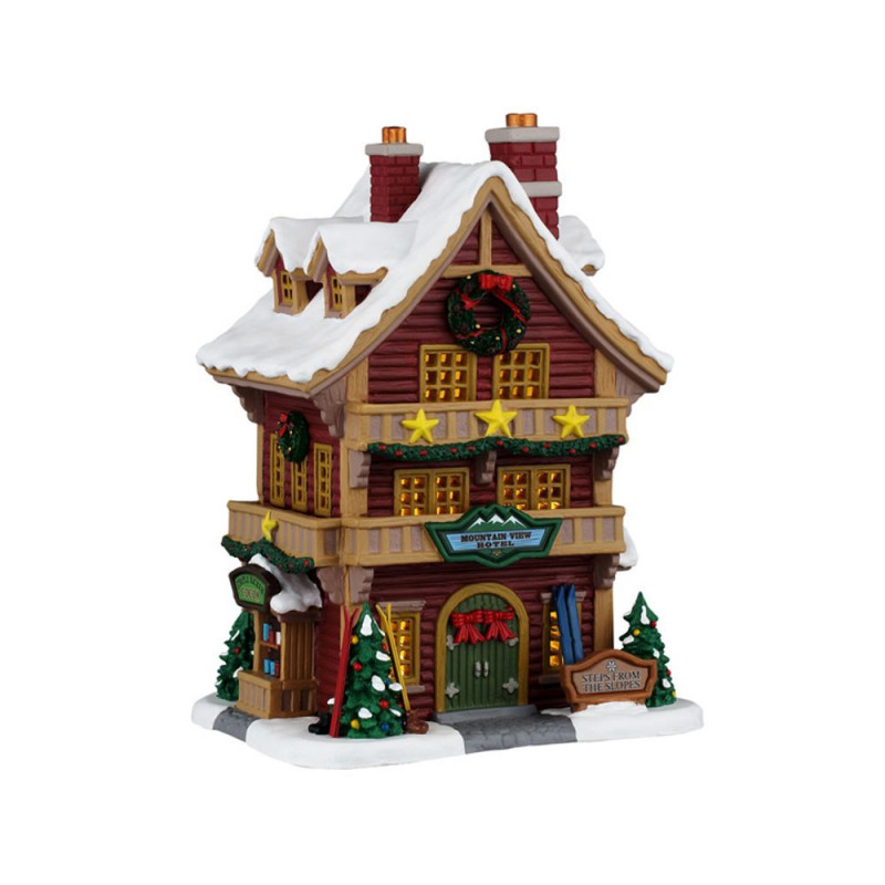 Scène lumineuse de Noël 'Hôtel Mountain View' - H.