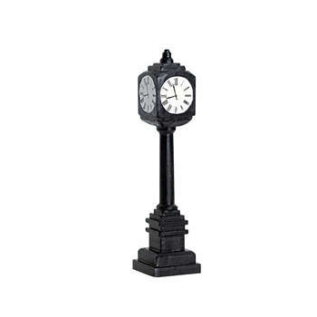 Figurine de Noël : Horloge sur la voie publique