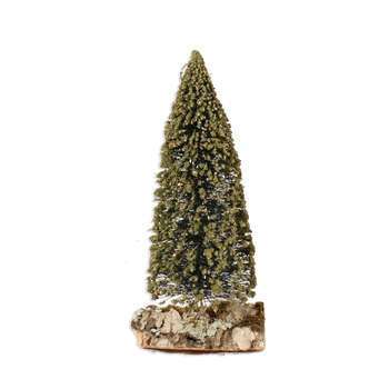 Sapin vert pour village de Noël - H. 20cm