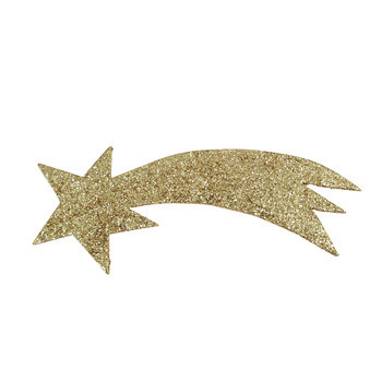 Comete en bois or 16cm