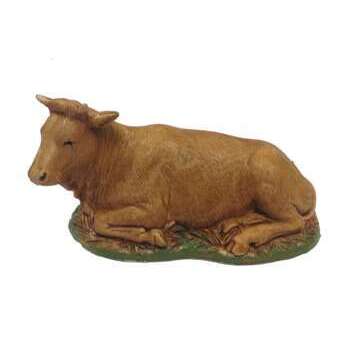 Figurine pour village de Noël : Buf H. 10cm