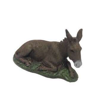 Figurine pour village de Noël : Ane H. 10cm