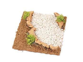 Courbe de chemin 12x12x3 cm