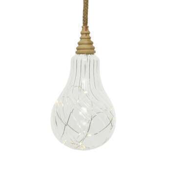 Ampoule avec corde D12 cm 12 lec
