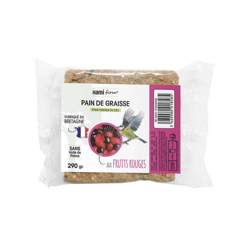 Pain de graisse aux fruits rouges 290 gr